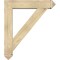 Ekena Millwork Traditional Arts and Crafts Rough Sawn Bracket w/ Offset Brace, Douglas Fir, 8"W x 38"D x 44"H BKT0806X38X44TRA03RDF - alternate 3